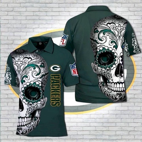 green bay packers sugar skull shirt